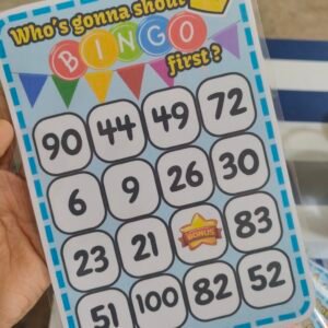 4x4 Bingo Cards 1-100
