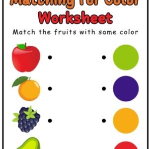 Matching for Color Worksheet Downlable via PDF//Drive