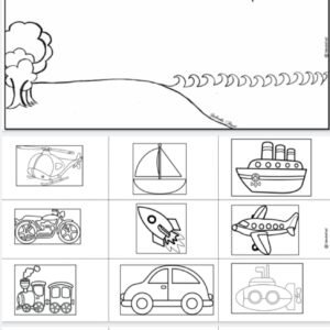 Land Air Water Vehicle Busy Books DOWNLABLE VIA PDF//Drive