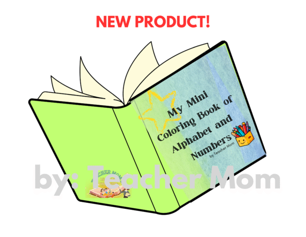 MINI COLORING BOOK OF ALPHABET AND NUMBERS by Teacher Mom