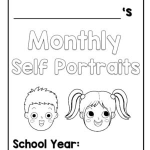 Let your learners draw their portrait monthly so you may track the progress.