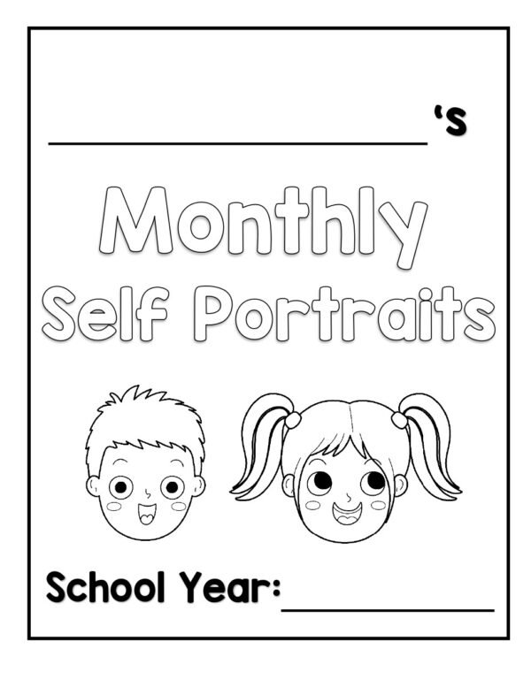 Let your learners draw their portrait monthly so you may track the progress.