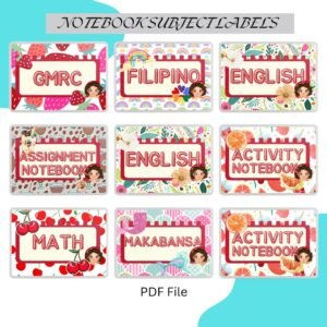 Subject Notebook Labels