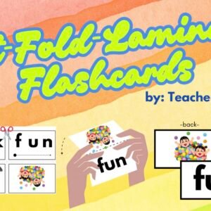 PRINT-CUT-LAMINATE FLASHCARDS FOR READING