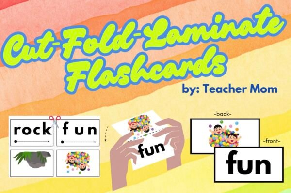PRINT-CUT-LAMINATE FLASHCARDS FOR READING