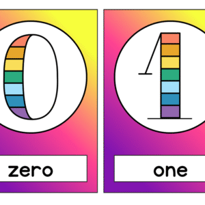 RAINBOW THEME-numbers