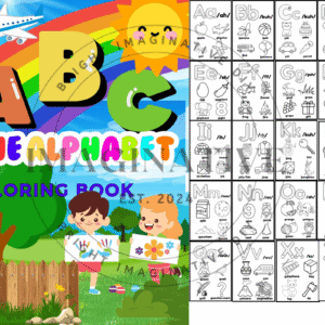 Alphabet Coloring Book – Fun & Educational A–Z Printable Pages! 🖍️ (Digital Download)