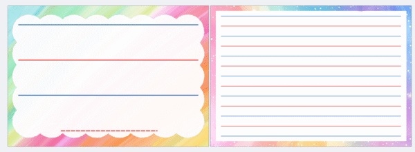 FREE WHITEBOARD WITH LINES FRONT & BACK