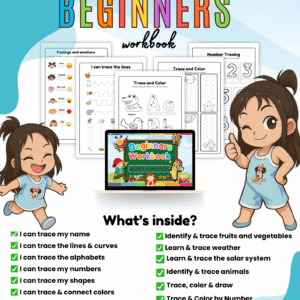 Beginner' Workbook for 3year old+ | Homeschool Learning