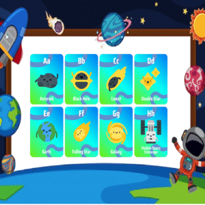 ALPHABET- outer space theme