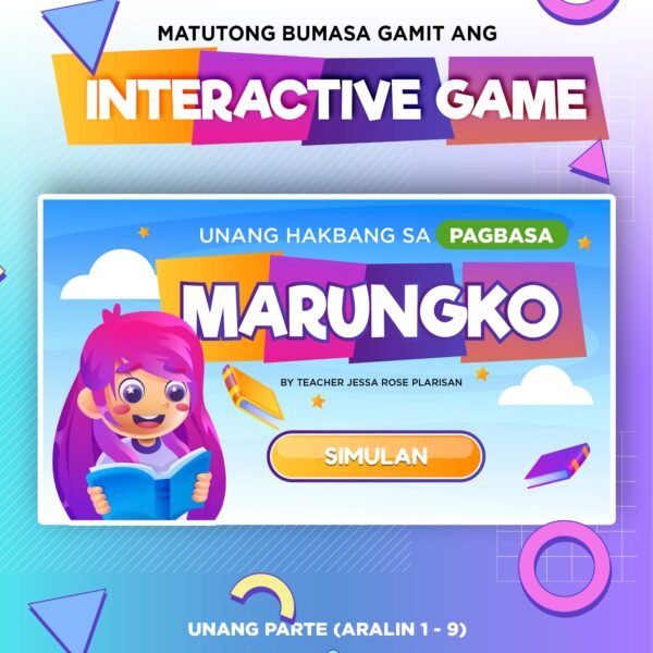 UNANG HAKBANG SA PAGBASA GAME - Offline HTML game - (Marungko Approach)