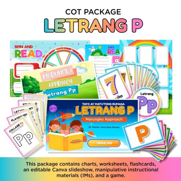 COT Package - LETRANG P (TAGALOG and BISAYA)