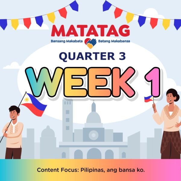 MATATAG - KINDERGARTEN - Quarter 3: Week 1