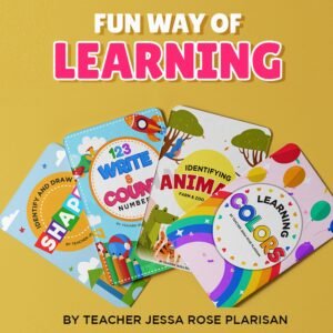 KINDERGARTEN FLASH CARDS - Colors - Shapes - Numbers - Animals - Write & Count