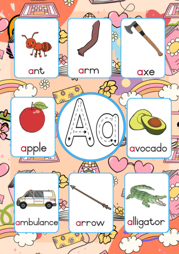 Alphabet Letter Words A-Z English