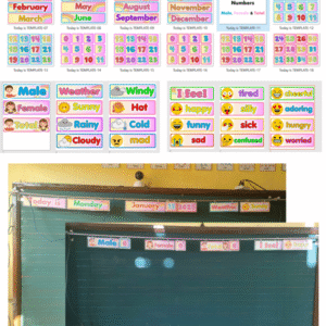 Calendar, Weather & Attendance Board Display
