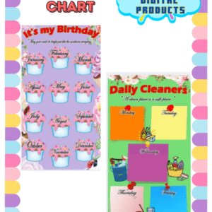 BIRTHDAY AND DAILY CLEANERS CHART