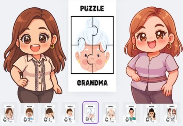 Matatag Kindergarten FAMILY MEMBERS PUZZLE