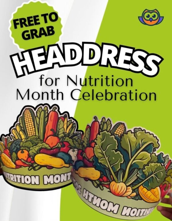 FREE Nutrition Month Headdress Editable and Downloadable Templates