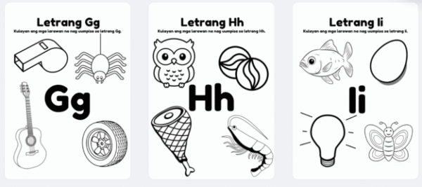 Matatag Kindergarten WORKSHEET LETRA A-Z