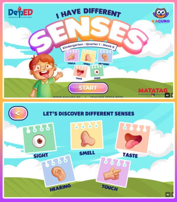 Interactive Game – Kindergarten Matatag Quarter 1 – Week 6