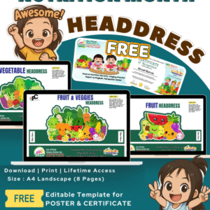 NUTRITION MONTH HEADDRESS—Free Editable Nutrition Month Poster & Certificate