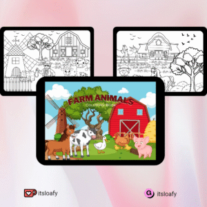 Farm Animals Coloring Book