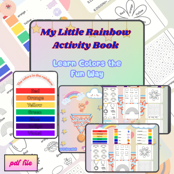 My Little Rainbow Activity Book – Learn Colors the Fun Way