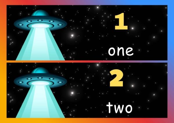 OUTER SPACE THEME-numbers 1-10