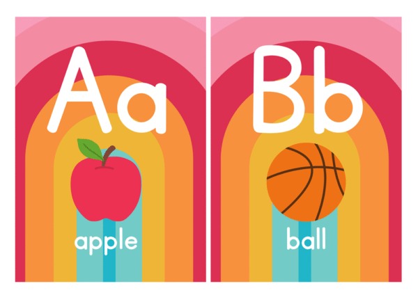 RAINBOW THEME-ALPHABET