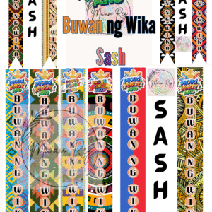Buwan ng Wika Sash Collection-"Proud Pinoy Ako"