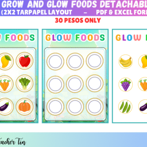GO, GROW AND GLOW FOOD DETACHABLE IMs