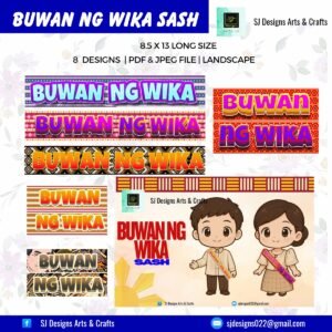 8 BUWAN NG WIKA SASH DESIGNS