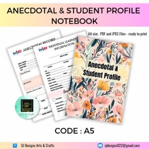 ANECDOTAL AND STUDENT PROFILE - CODE: A5