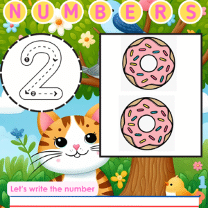 Detachable Digital Number Chart 1–20