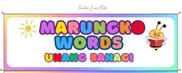 Marungko Flashcards Unang Bahagi