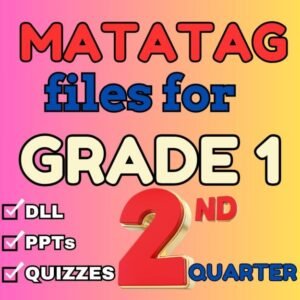 GRADE 1 MATATAG Quarter 2 FILES – DLLs, PPTs, Quizzes