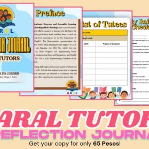 ARAL TUTOR'S JOURNAL for Key Stage 1 and 2