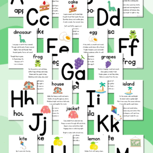 ABC Flashcards with ABC Poem