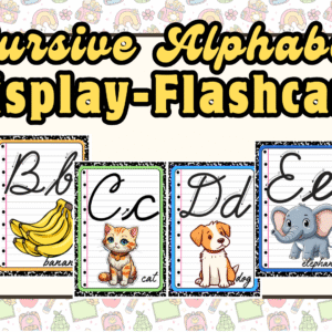 Cursive Alphabets Display