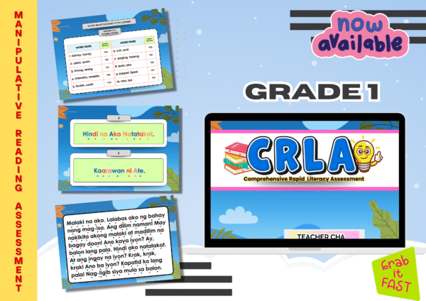 CRLA GRADE 1- Comprehensive Rapid Literacy Assessment
