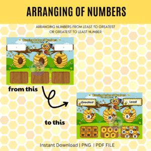 ARRANGING OF NUMBERS (Least to Greatest, Greatest to Least