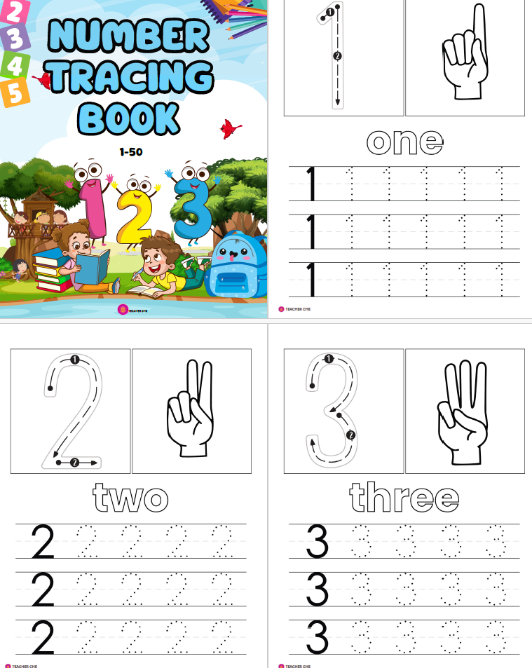 NUMBER TRACING BOOK FOR KIDS