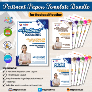 Pertinent Documents Portfolio for Reclassification Bundle
