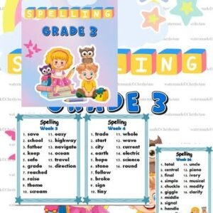Grade 3 Spelling English Week 1-36