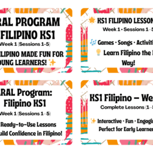 ARAL Program – Filipino KS1 (Week 1: Sessions 1–5
