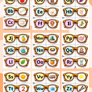 ABC Cut & Connect puzzle (Eyeglasses)