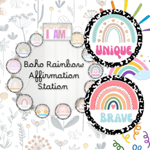 Boho Rainbow Affirmation Station