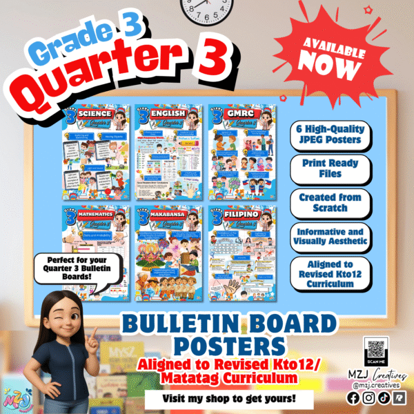 GRADE 3 QUARTER 3 BULLETIN BOARD INFORMATIVE MATATAG ALIGNED REVISED KTO12 ALIGNED