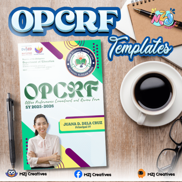 Editable OPCRF Template Bundle for Principals – 6 Themed Office Performance Commitment and Review Form Templates (Digital Download) - Image 5